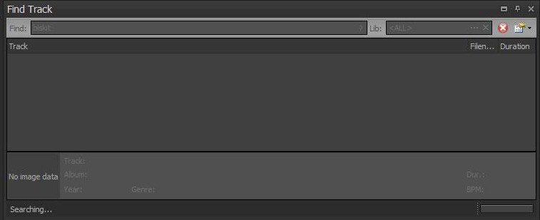 Searching (I already deleted the search entry, but the searching continues...)