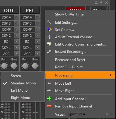 Input Channel Processing Option